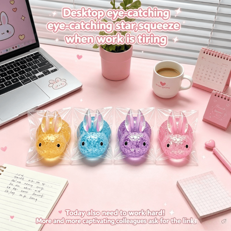Squishy Simulated Jelly Bunny Squeeze Toy